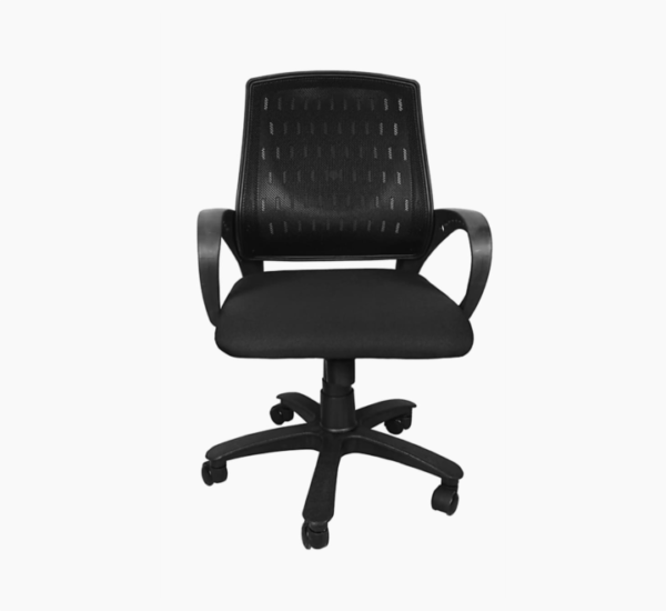 computer mesh back chair in black