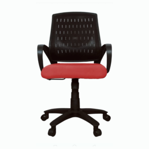 computer mesh back chair in red
